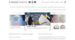 Desktop Screenshot of 3crowncreative.com