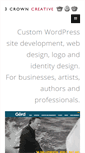 Mobile Screenshot of 3crowncreative.com