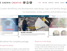 Tablet Screenshot of 3crowncreative.com